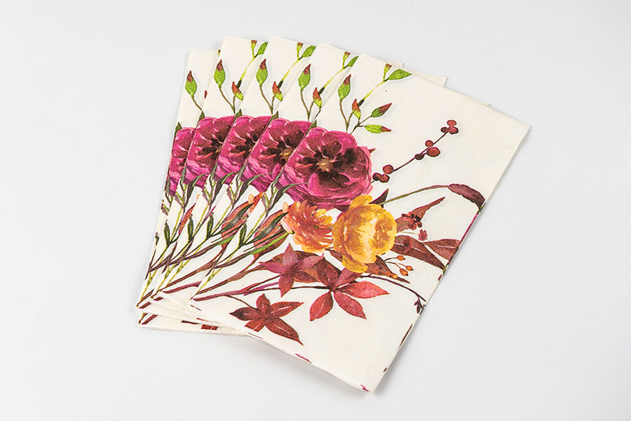 Tovagliolo di carta floreale Tovagliolo di carta floreale